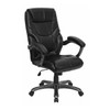 Flash Furniture GO-724H-BK-LEA-GG