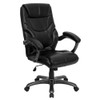 Flash Furniture GO-724H-BK-LEA-GG