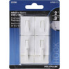 Hillman 2 Lb. Small Adhesive Plastic Utility Hooks (6-Pack) 122298 203065