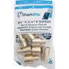 SharkBite 3-4 In. Female Sweat x 3-4 In. CF Brass PEX Adapter (10-Pack) UC606LFA10 447027