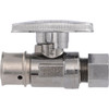 SharkBite 1-2 In. PEX Press x 3-8 In. OD Brass Straight Stop UCP23057Z 433850