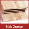 Nature's Way Cedar 3-Chamber Bat House CWH6 830583