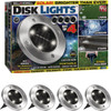 Bell+Howell Outdoor Solar LED Disk Lights (4-Pack) 1998 600870