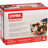 Pyrex Simply Store Round Glass Storage Container Set with Lids (6-Piece) 6010170 615712