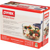 Pyrex Simply Store Round Glass Storage Container Set with Lids (6-Piece) 6010170 615712