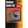 Bell Gray Horizontal Mount Tamper Resistant Outdoor Outlet Kit 5839-5WRTR 500996