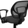 Mesh Task Chair, 15-1-2" to 19-1-2", Fixed Arms, Gray  WA-3074-GY-A-GG