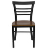 Flash Furniture Black Ladder Chair-Cherry Seat,PK2 2-XU-DG6Q6B1LAD-CHYW-GG