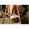 Werner 10 ft Fiberglass Twin Platform Stepladder, 300 lb Capacity PT7408