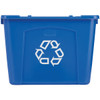 Rubbermaid Commercial 14 Gal. Blue Recycling Box FG571473BLUE 609382