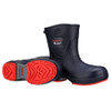 Men's Flite Mid Rubber Boots, Steel Toe, 10 in Height, Navy Blue-Red, M14  26226