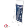 Deflecto Leaflet Holder,1 Compartment,Clear 55601GR