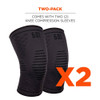 Ergodyne Knee Compression Sleeve, Black, L 601