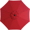 Cabana Beach 9 Ft. Aluminum Pole Red Formosol Market Umbrella MAL9C-8-RED 896810