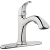 Homepointe Single or 3-Hole Low Arc Pull-Down Kitchen Faucet, Chrome 242107