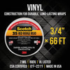 Scotch #35 3-4 In. x 66 Ft. Blue Vinyl Electrical Tape 10836-DL-10 504897
