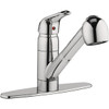 Homepointe Pull-Out Kitchen Faucet, Chrome 204644