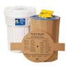 Spill Kit, 21 gal Volume Absorbed per Kit, 30 gal Capacity, Drum, White, 46  KIT236
