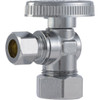 SharkBite 1/2 In. Compression x 3/8 In. Compression Quarter Turn Angle Valve