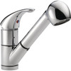Peerless Chrome Kitchen Faucet With Pull-Out Spray P18550LF