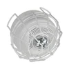 Wire Cage, Steel, Surface Mount, 8 1/2 in W x 8 1/2 in H x 6 1/4 in D, White