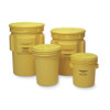 Eagle Mfg Open Head Overpack Drum, Polyethylene, 65 gal, Unlined, Yellow 1661