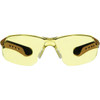 3M Black-Yellow Frame Flat Temple Safety Glasses with Anti-Scratch Amber Lenses 47013H1-DC 376801
