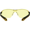 3M Black-Yellow Frame Flat Temple Safety Glasses with Anti-Scratch Amber Lenses 47013H1-DC 376801