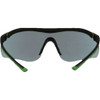 3M Black-Green Frame Brow Guard Safety Glasses with Gray Lenses 47101H1-VDC 313909