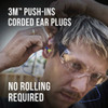 3M Push-Ins Corded Earplugs (5-Pair) 92501-DC 319582