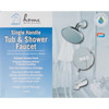 Home Impressions Chrome Single-Handle Lever Tub & Shower Faucet F1A1F507CP-JPA1 481389
