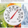 Acurite 12" Dia Plastic Dial Indoor & Outdoor Thermometer 01360A4 601514