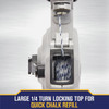 Irwin STRAIT-LINE Mach6 100 Ft. Chalk Line Reel and Chalk, Blue IWHT48445BC 320058