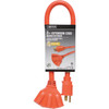 Master Electrician 2 Ft. 12/3 Extension Cord with Powerblock 04112ME