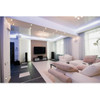 Feit Electric Edge-Lit 13 In. Nickel Round Disc 4-Way LED Flush Mount Light FP13/4WY/NK 549397