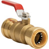 QuickFitting 3/4 In. Push-to-Connect Brass Full Port Ball Valve LF922R