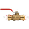 QuickFitting 1-2 In. Push-to-Connect Brass Full Port Ball Valve LF912R 476347