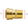 QuickFitting 3-4 In. Push-to-Connect x 3-4 In. MNPT Brass Straight Male Adapter LF822MR 436859