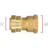 QuickFitting 1-2" Pf X Fnpt Adapter LF812FR 408538