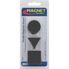 Master Magnetics Black Assorted Magnetic Shapes (30-Pack) 07257 318965