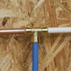 QuickFitting 3-4 In. x 1-2 In. x 1-2 In. Push-to-Connect Brass Reducing Tee LF815R 427206