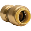 QuickFitting 3-8 In. x 1-2 In. Push-to-Connect Brass Reducing Coupling LF8401R 483892