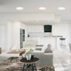 Feit Electric Edge-Lit 15 In. White Round 6-Way LED Flush Mount Light 74212-6WY 557616