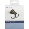Moen Banbury Double Robe Hook, Matte Black Y2603BL 408003