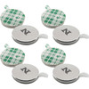 MagnetSource 2.45 Lb. Capacity Neodymium Disc Magnet with Adhesive (8-Pack)