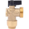 SharkBite 1-2 in. x 3-4 in. MHT Push-to-Connect Angle Washing Machine Valve 25560LF 430280