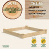 Greenes Fence 4 Ft. x 4 Ft. x 5.5 In. Cedar Raised Garden Bed RC4S4B 757851
