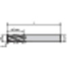 Widia Corner Chamfer End Mill, 0.5 in, Carbide I4C0500T100R