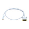 Monoprice White Mini Display Port to DVI Cable, 3ft 32AWG 5998