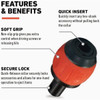 Railer Multi-Color Softgrip Bit Holder Mini-Drivers (3-Pack) RK2BH3-MC 305361